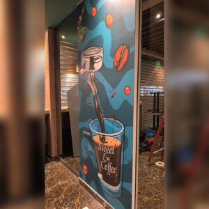 Vinil impreso para paredes y vidrios